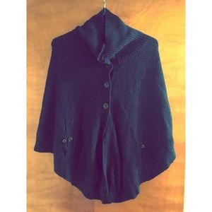 Navy Blue Poncho
